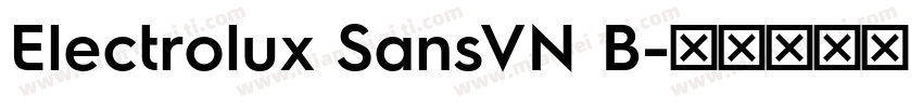 Electrolux SansVN B字体转换